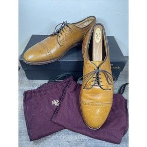 Men's Allen Edmonds Colton Cap-Toe Oxford Dress Shoes 9.5 D 3330 Whiskey Brown